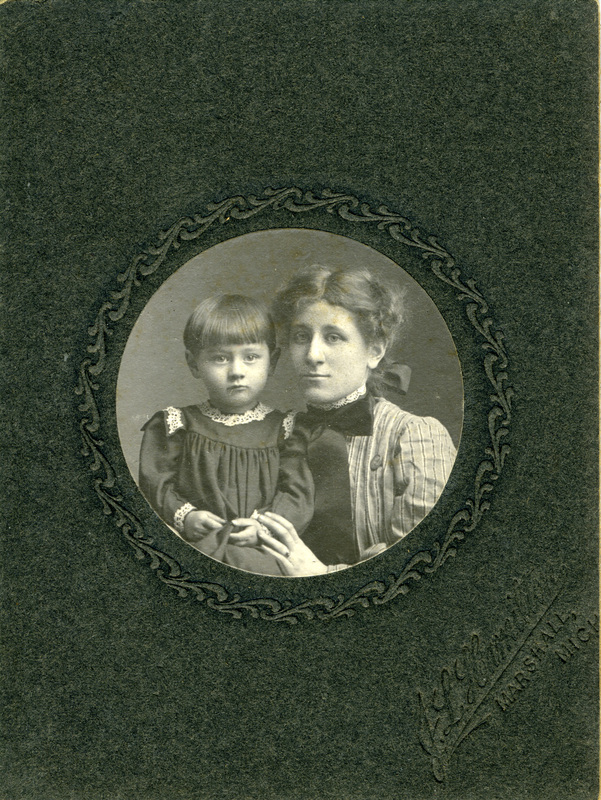 Portrait Photograph of Unidentified Woman and Child