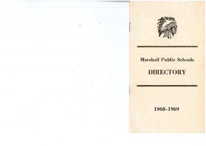 Marshall Public Schools Directory, 1968-69