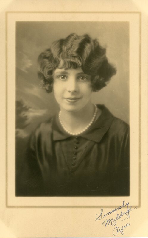 Portrait Photograph of Mildred Ayers