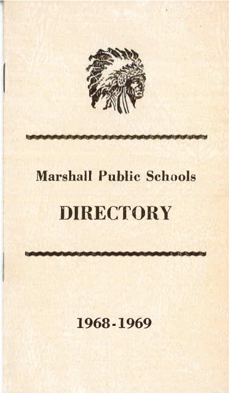 Marshall Public Schools Directory, 1968-69