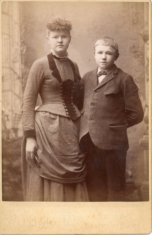 Portrait Photograph of Effie Ford and Unidentified Boy