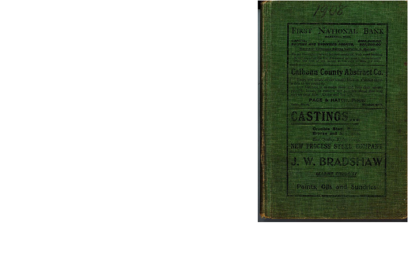 Marshall City Directory [1908]