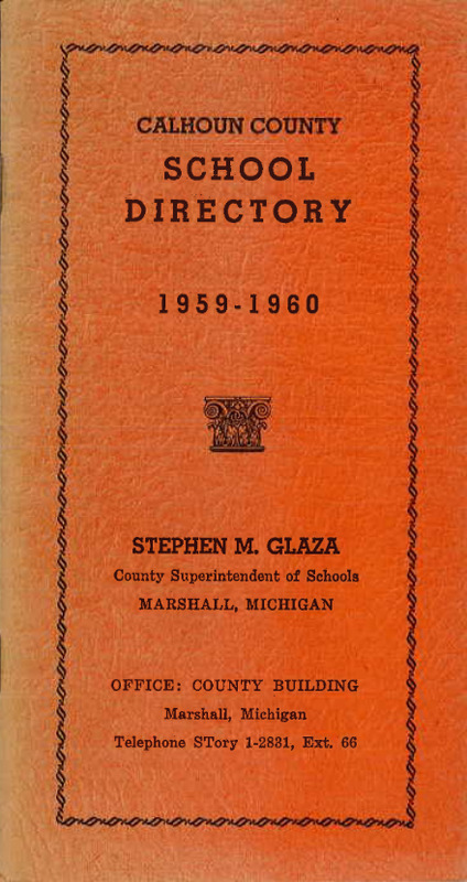 Calhoun County School Directory, 1959-60