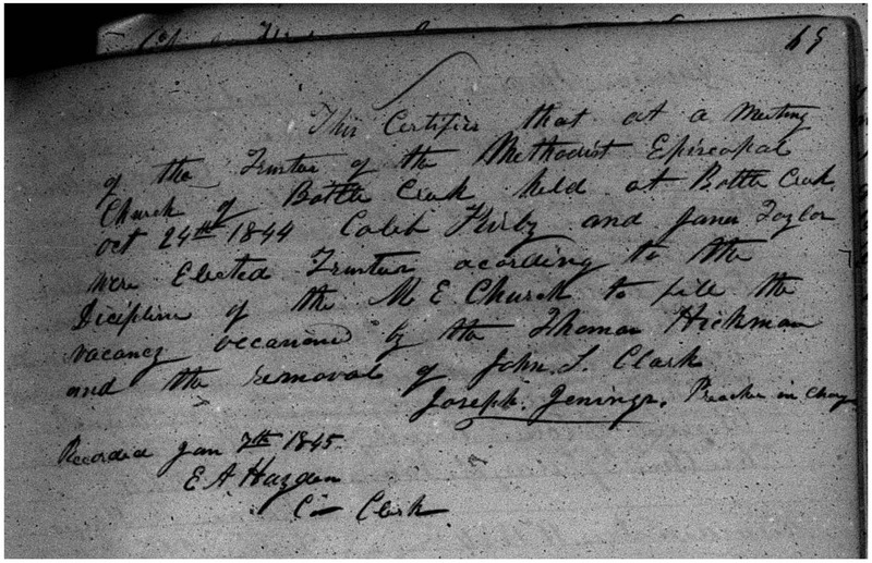 Methodist Episcopal Church of Battle Creek Appointment of Trustees