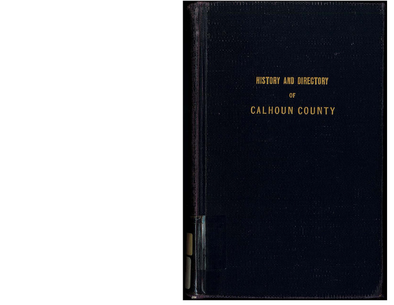 History and Directory of Calhoun County [1869-70]