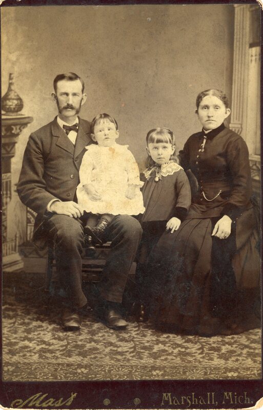 Family Portrait Photograph of the Goucher Family