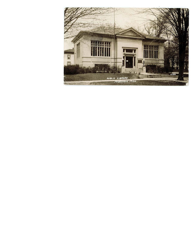 Postcard Photograph of the Marshall Library